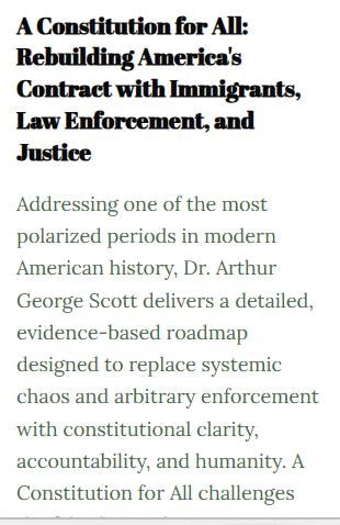 A Constitution for All: Rebuilding America's Contract with Immigrants, Law Enforcement, and Justice